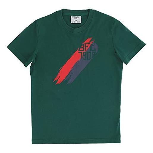 Macron merchandising ufficiale bfc merch cb cotton poly t-shirt tifoso ver mm jr, rosso