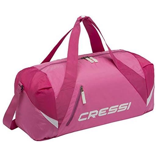 Cressi palawan bag, borsone pieghevole idrorepellente per sport/nuoto, chiaro/rosa taglia unica