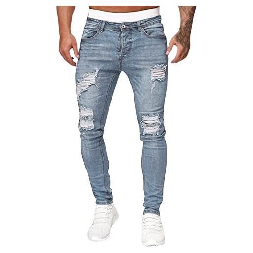 EODJXIO con doppia tasca jeans corti stretti comfort regular elasticizzato chiaro tasca jeans da uomo jeans uomo regular elas