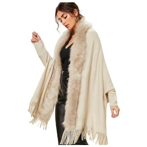 Ponchos per scialli da donna Avvolge sciarpa invernale oversize