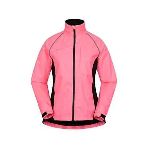 Mountain Warehouse giacca da donna adrenaline - giacca da donna traspirante, cuciture nastrate, impermeabile, cappotto per tutte le stagioni rosa brillante 42