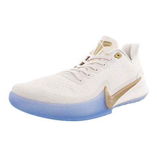 Nike mamba focus, scarpe da basket uomo, multicolore (phantom/metallic gold 4), 42 eu