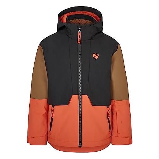 Ziener azam sci, giacca invernale | impermeabile, antivento, calda, arancione-burnt orange, 176 bambini e ragazzi