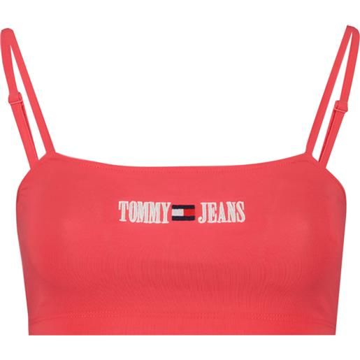 TOMMY JEANS top crop archive logo donna