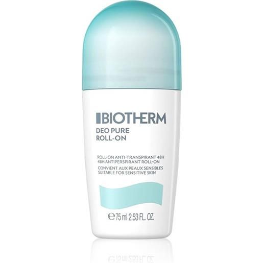 BIOTHERM deo pure - deodorante roll-on 75 ml