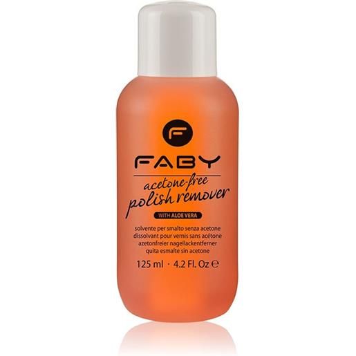 FABY unghie - acetone free polish remover with aloe vera 125 ml