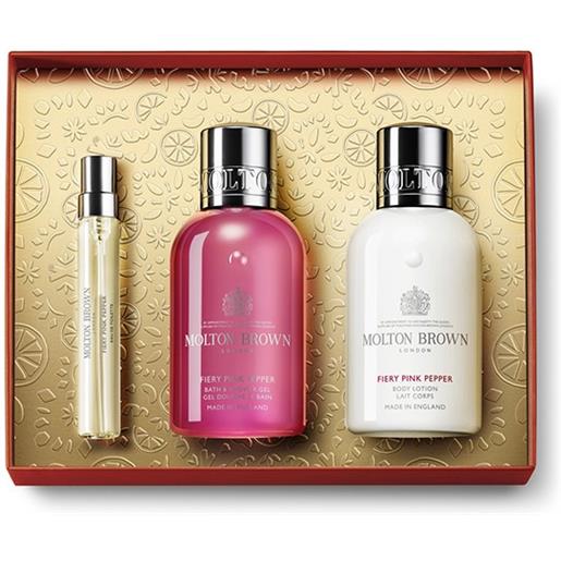 MOLTON BROWN fiery pink pepper - travel collection cofanetto