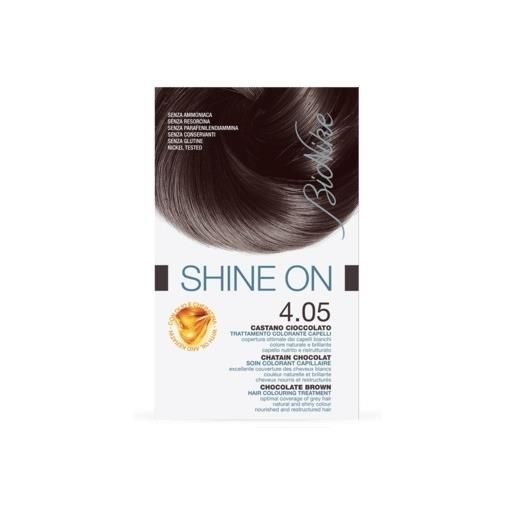 Bionike shine on trattamento colorante capelli castano cioccolato 4.05