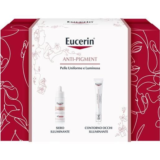 Eucerin cofanetto anti-pigment siero illuminante 30ml + contorno occhi 15ml