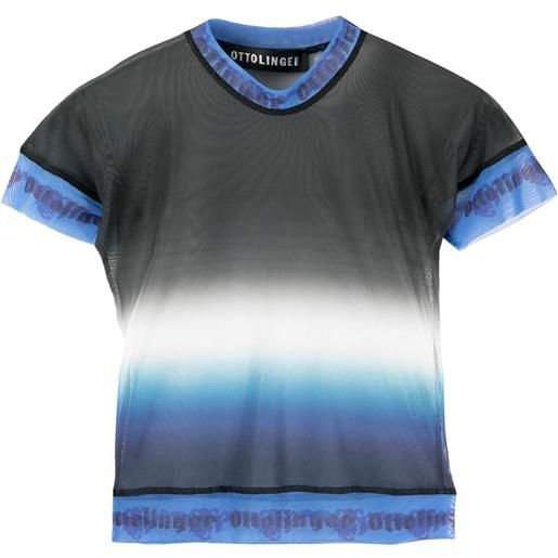 Ottolinger t-shirt con logo - blu