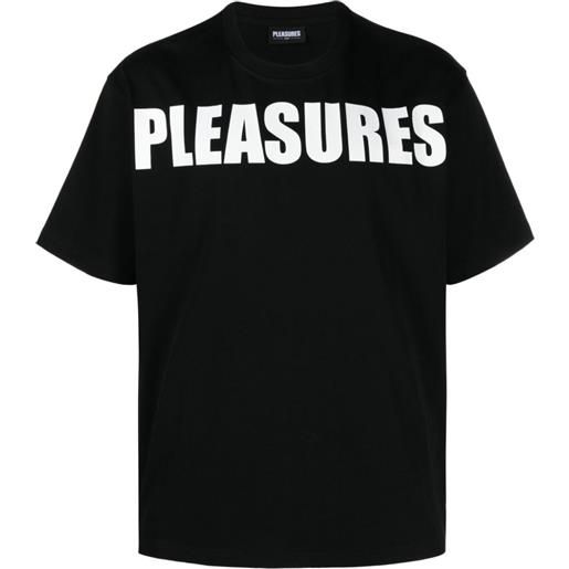 Pleasures t-shirt expand con stampa - nero