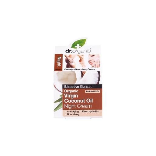 Optima Naturals dr organic coconut oil cocco night cream crema viso notte 50 ml