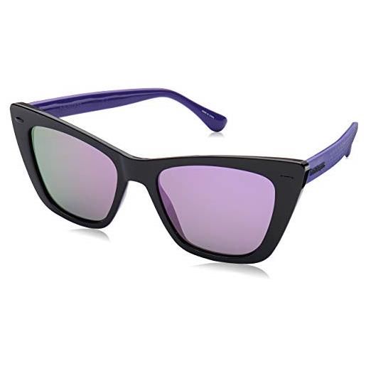 Havaianas sunglasses canoa, occhiali da sole donna, blk viol, 52