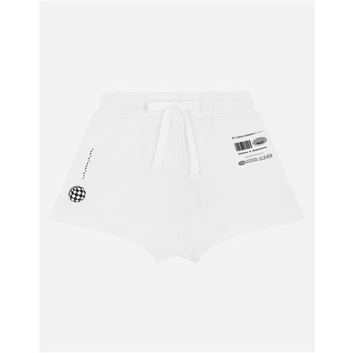 Dolce & Gabbana shorts in jersey con stampa logo dg vib3