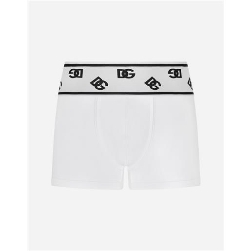 Dolce & Gabbana fine-rib cotton boxers with dg logo