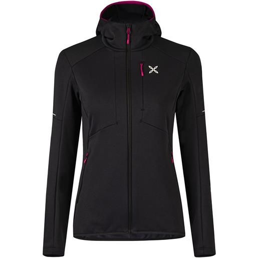 Montura smooth hoodie fleece nero s donna