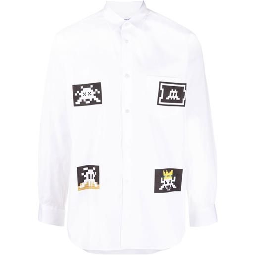 Comme Des Garçons Shirt camicia con stampa - bianco