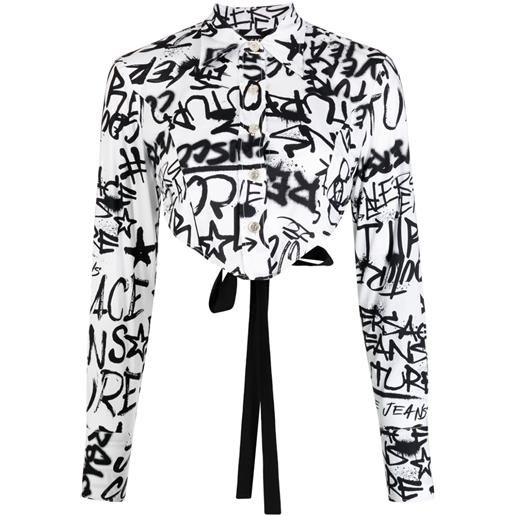 Versace Jeans Couture camicia con stampa - bianco