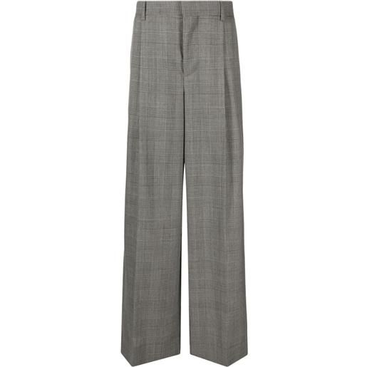 Moschino pantaloni sartoriali a quadri - grigio