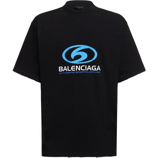 BALENCIAGA t-shirt surfer in cotone effetto vintage