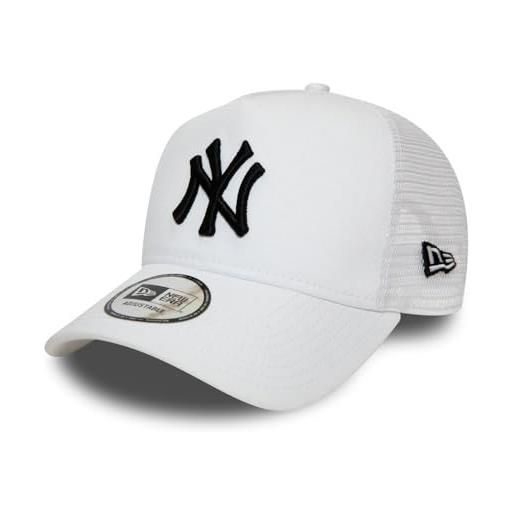 New Era york yankees frame adjustable trucker cap league essential white/black - one-size