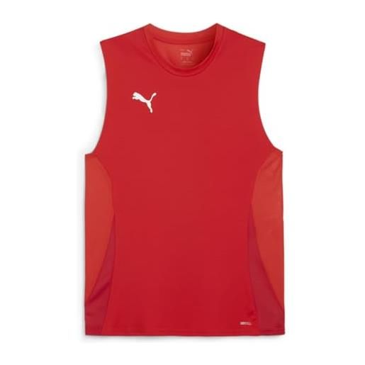 PUMA teamgoal sleeveless jersey, maglia da calcio men's, più veloce giallo nero-sport giallo, xl