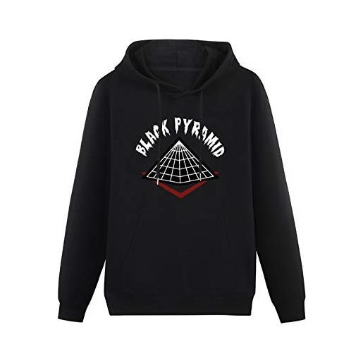 fggf pullover hoody black pyramid fashion graphic long sleeve sweatshirts m