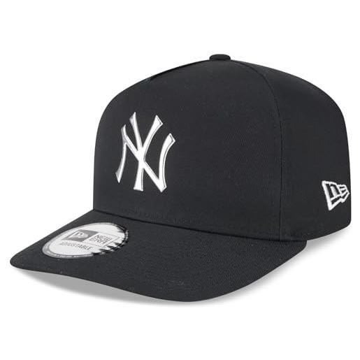 New Era e-frame snapback cap - foil logo york yankees - taglia unica nero