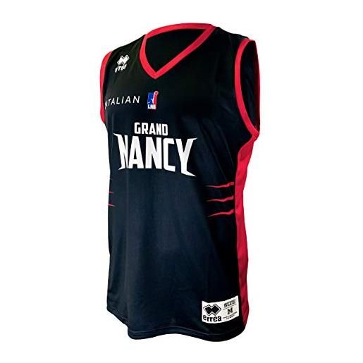 SLUC Nancy - maglia ufficiale da basket per bambini 2019-2020, bambini, maillot_ext_nancy, nero, fr: xxs (taille fabricant: 10 ans)