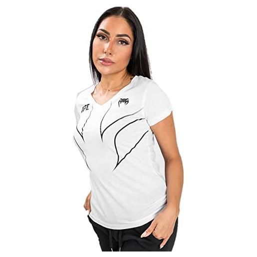 Venum ufc fight night 2.0 replica maglietta da donna t-shirt, bianco, s