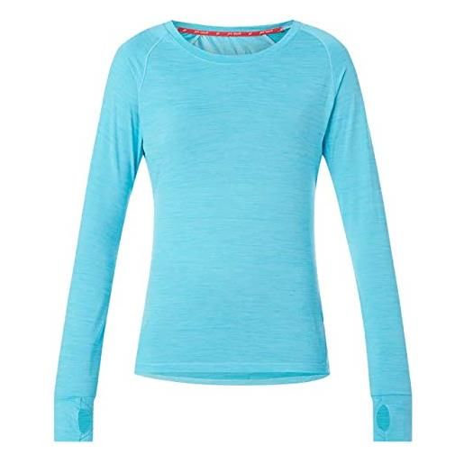 Pro Touch e37ip aimo, donna sweatshirt, melange/turquoise, 44