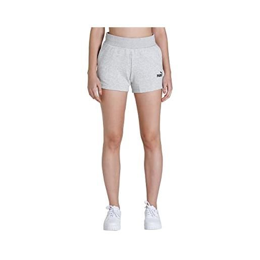 PUMA pumhb|#puma ess 4` sweat shorts tr pantaloncini, donna, light gray heather, xl