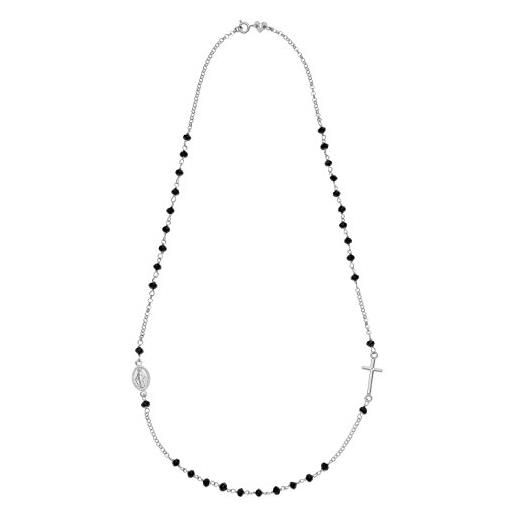 MARIA SALVADOR teresa collana girocollo rosario in argento 925 collana religiosa cattolica per donna #ms010cl