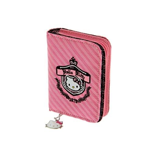 BB Designs Ltd hello kitty prep 1976 - portafoglio con cerniera, colore: rosa, rosa
