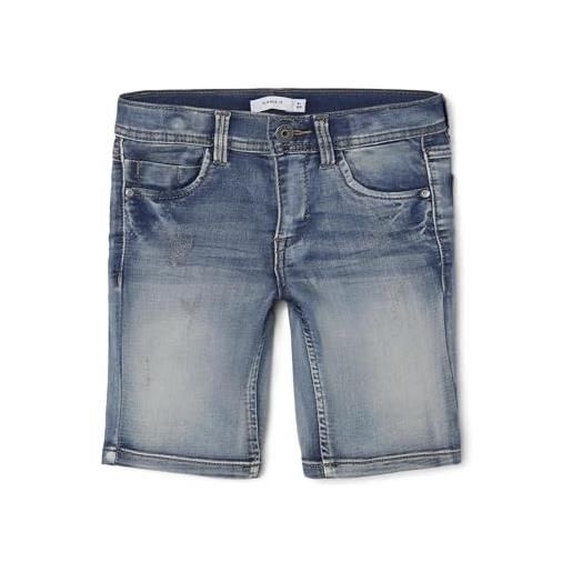 Name it nkmtheo xsl dnm l shorts 5495-th noos, pantaloncini bambini e ragazzi, blu (medium blue denim), 98