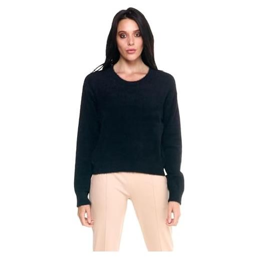 LEONE - maglione corto donna leisure - black (09), m