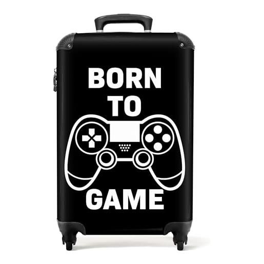 NoBoringSuitcases.com® bagaglio a mano valigie luggage bambini si inserisce trolley bagagli a mano 55x40x20 - nato per giocare - 55x35x20cm