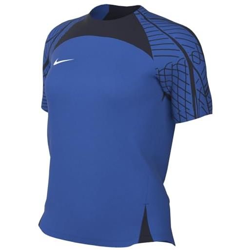 Nike womens short-sleeve soccer top w nk df strk23 top ss, royal blue/obsidian/white, dr2278-463, m