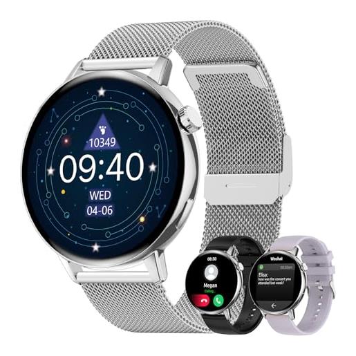 Ddidbi Smartwatch Uomo Donna, Effettua/ Rispondi alle Chiamate, 1.85  Orologio Smartwatch con 2 Cinturini, Contapassi Sonno Cardiofrequenzimetro,  112 Modalità Sportive IP68 Smart watch per Android iOS.