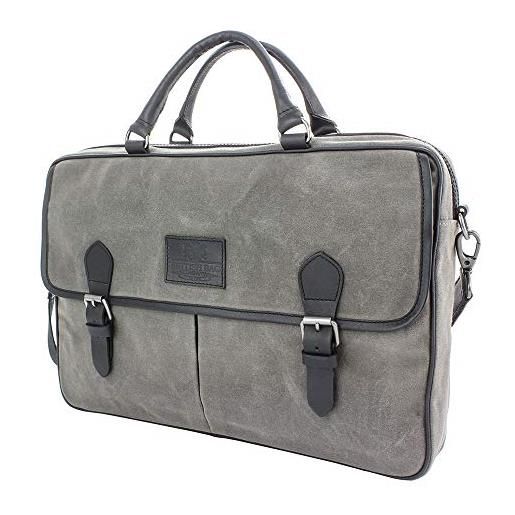The British Bag Company navigator range - portafogli uomo, grigio (grey), 44x33x10 cm (w x h l)