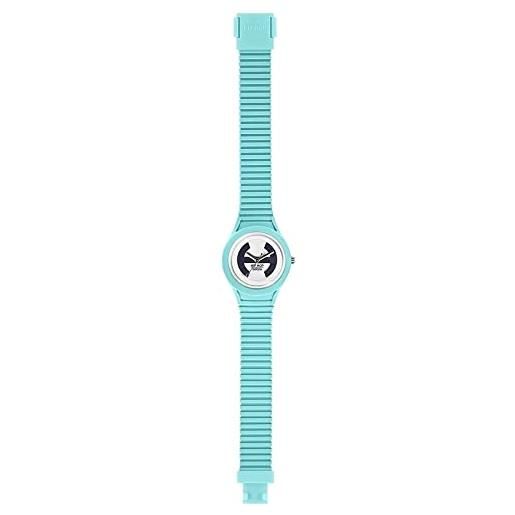 HIP HOP watches - orologio da donna azure hwu0535 - collezione solare - cinturino in silicone - impermeabile 5 atm - cassa 34mm - azzurro celeste