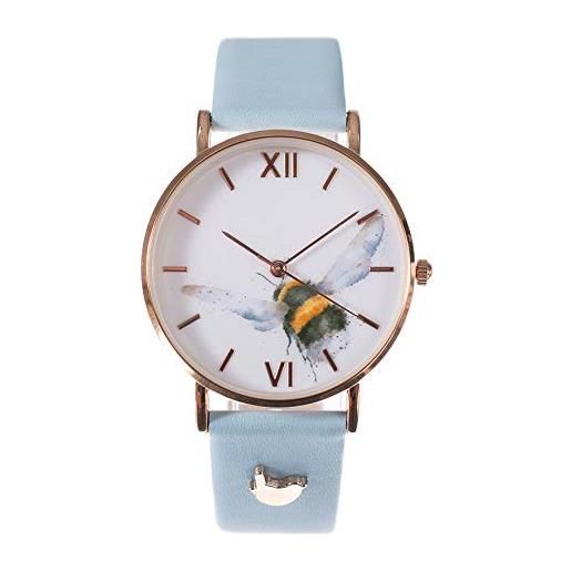 Wrendale Designs - orologio in pelle, bumblebee, misura unica, cinturino
