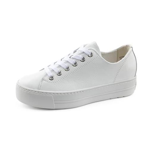 Paul green knautschlack, sneakers donna, white, 41.5 eu