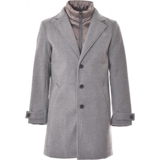 CAVALLI CLASS cappotto grigio con antivento