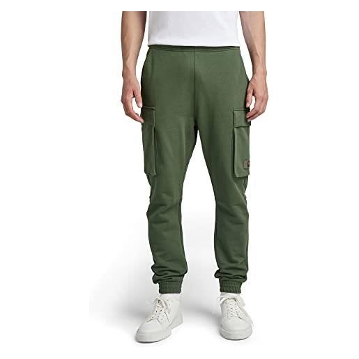 G-STAR RAW men's cargo pocket sweat pants, verde (dk nuri green d21529-a613-3476), l