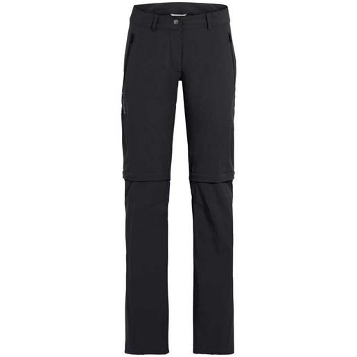Vaude farley stretch zip off regular pants nero 34 donna
