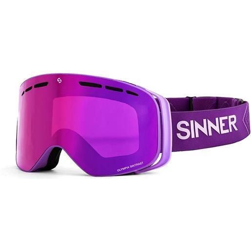 Sinner olympia+ ski goggles viola double pink sintrast vent/cat2