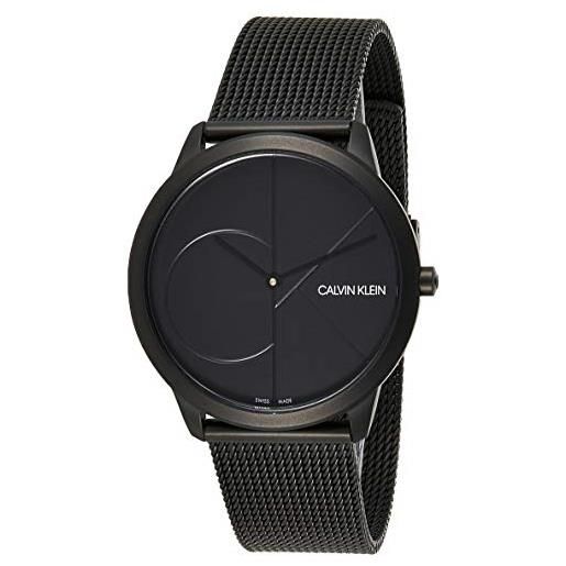 Calvin Klein orologio analogico quarzo uomo con cinturino in acciaio inox k3m514b1