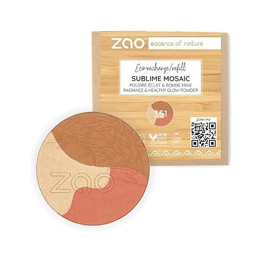 ZAO essence of nature zao - sublime mosaic - 351 medium dorato - ricarica - bio vegan