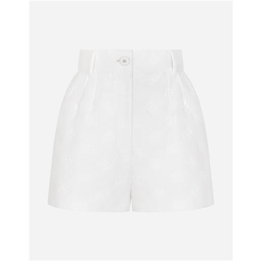 Dolce & Gabbana shorts in jacquard con logo dg allover